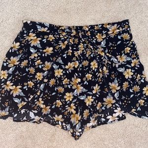 Patterned Flowy Shorts